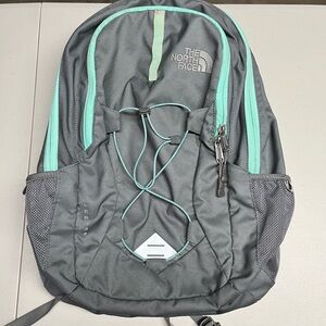 The North Face Gray and Teal Jester Backpack